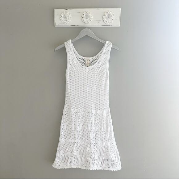 Sundance White Crochet Cotton Sundress - Picture 2 of 4